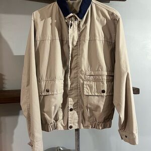 Vintage original Windbreaker Jacket with Navy Collar